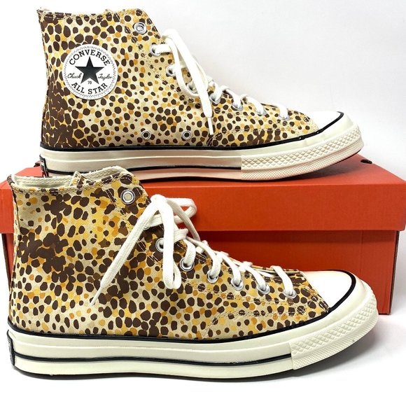 Converse Men Size CHUNK 70 HI Light Twine Brown Egret Canvas Sneaker 167483C